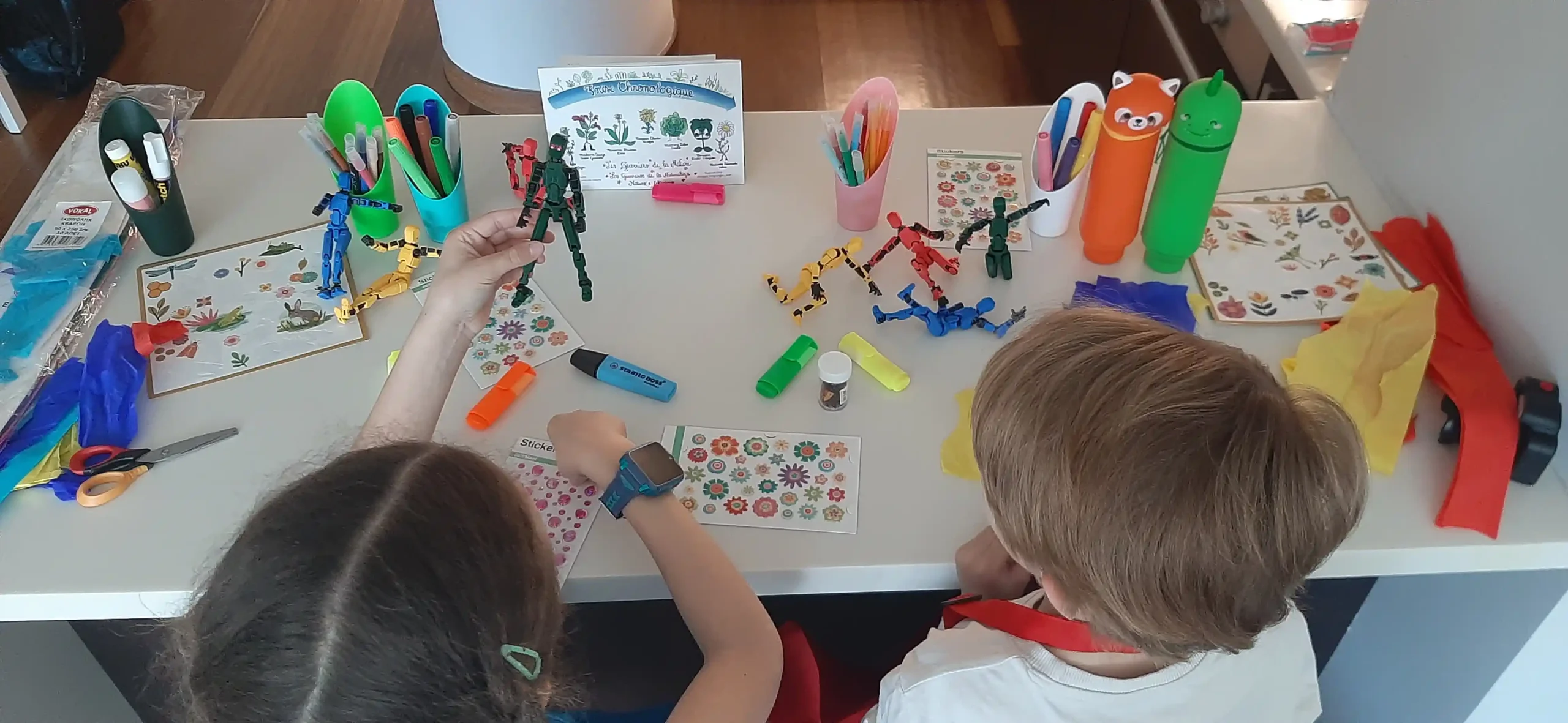 atelier les guerriers de la nature - avec personnages en 3D - spoolio - association 1m2 ma santé
